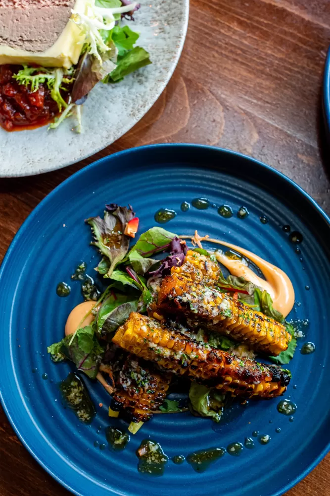 A Corn Rib Vegetarian dish served at Barnstaple Restaurant 62 the Bank